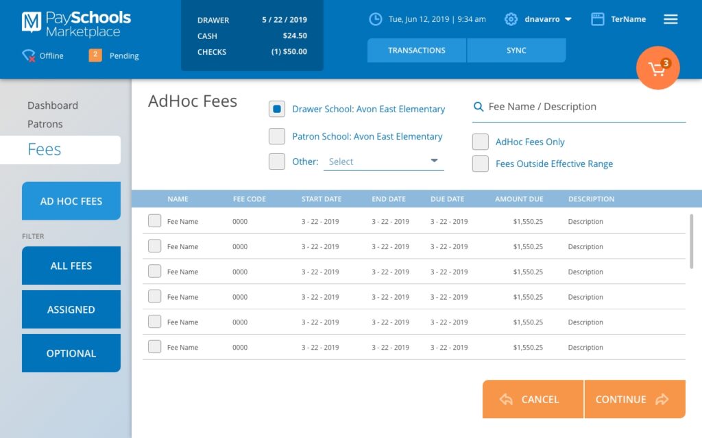 Ad Hoc Fees Landscape B