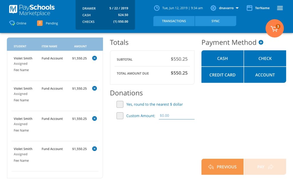 Cart Summary Landscape - Before Rounding