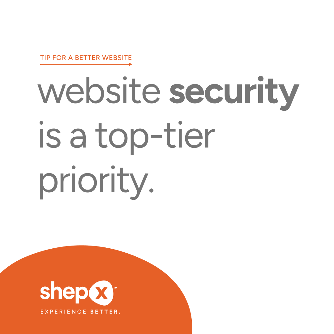 website security is a top-tier priority